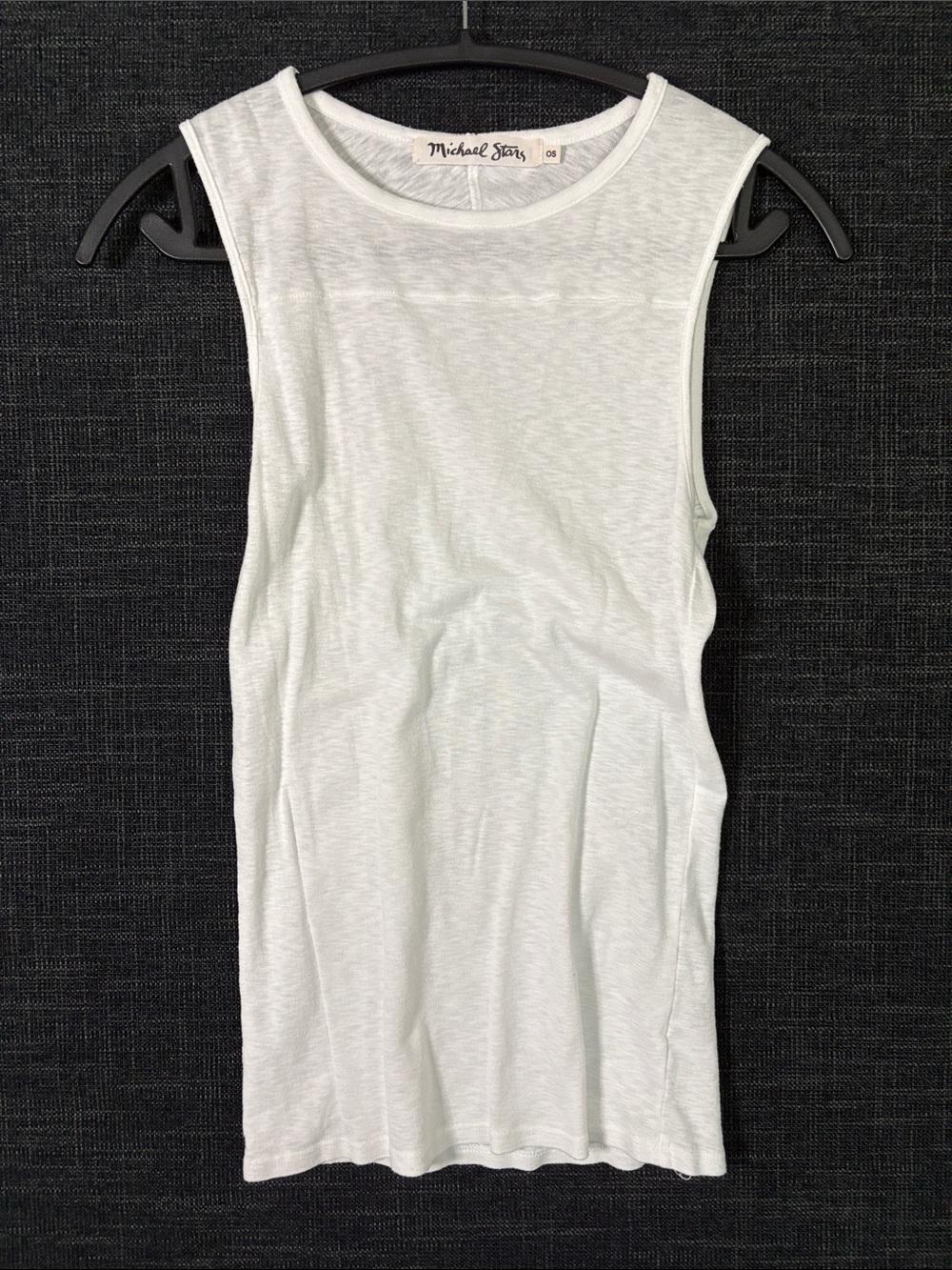 Michael Stars Light White Scoop Neck Tank